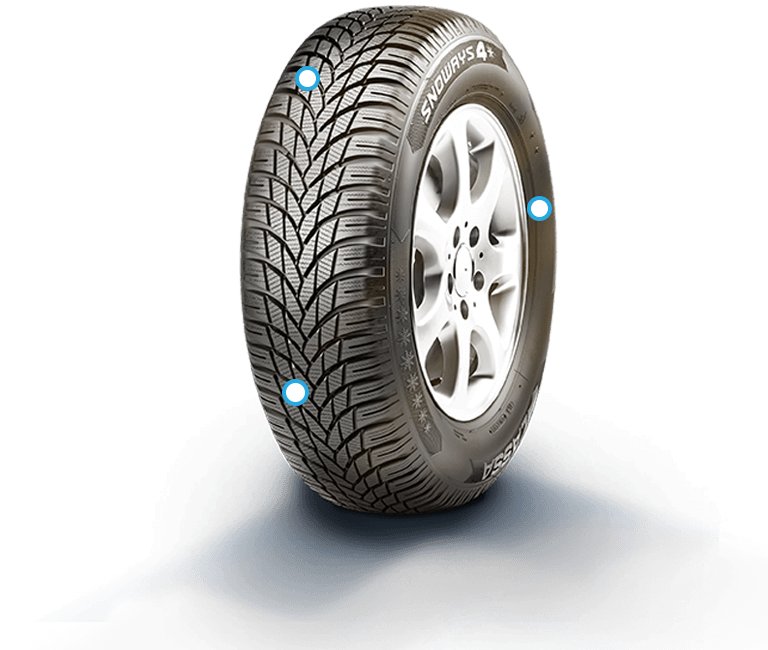 Lassa 225/55 R16 99V XL Snoways 4 Oto Kış Lastiği ( Üretim Yılı: 2023 )